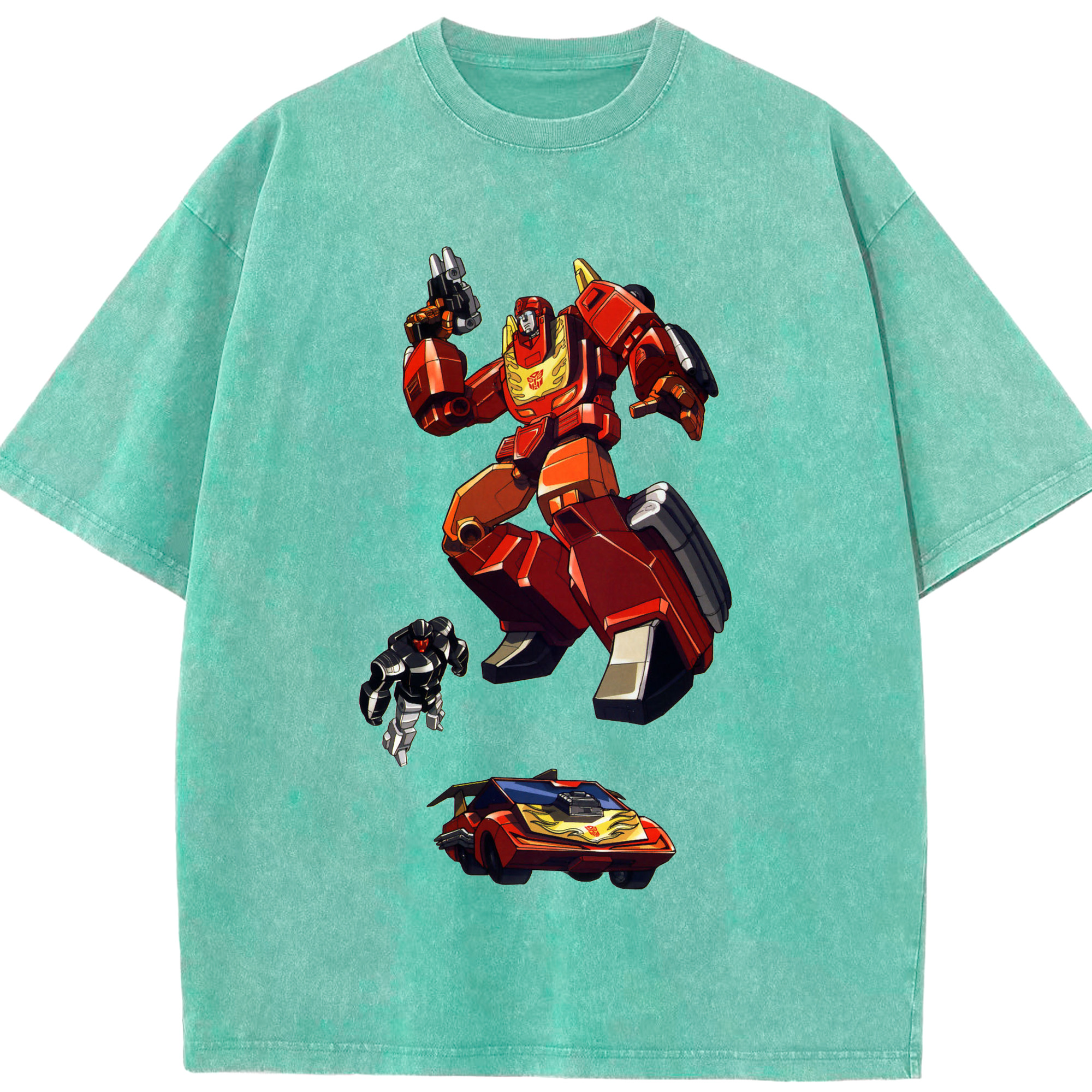 （画像用）  綿100% ヴィンテージ風 半袖Tシャツ（フロントプリント）